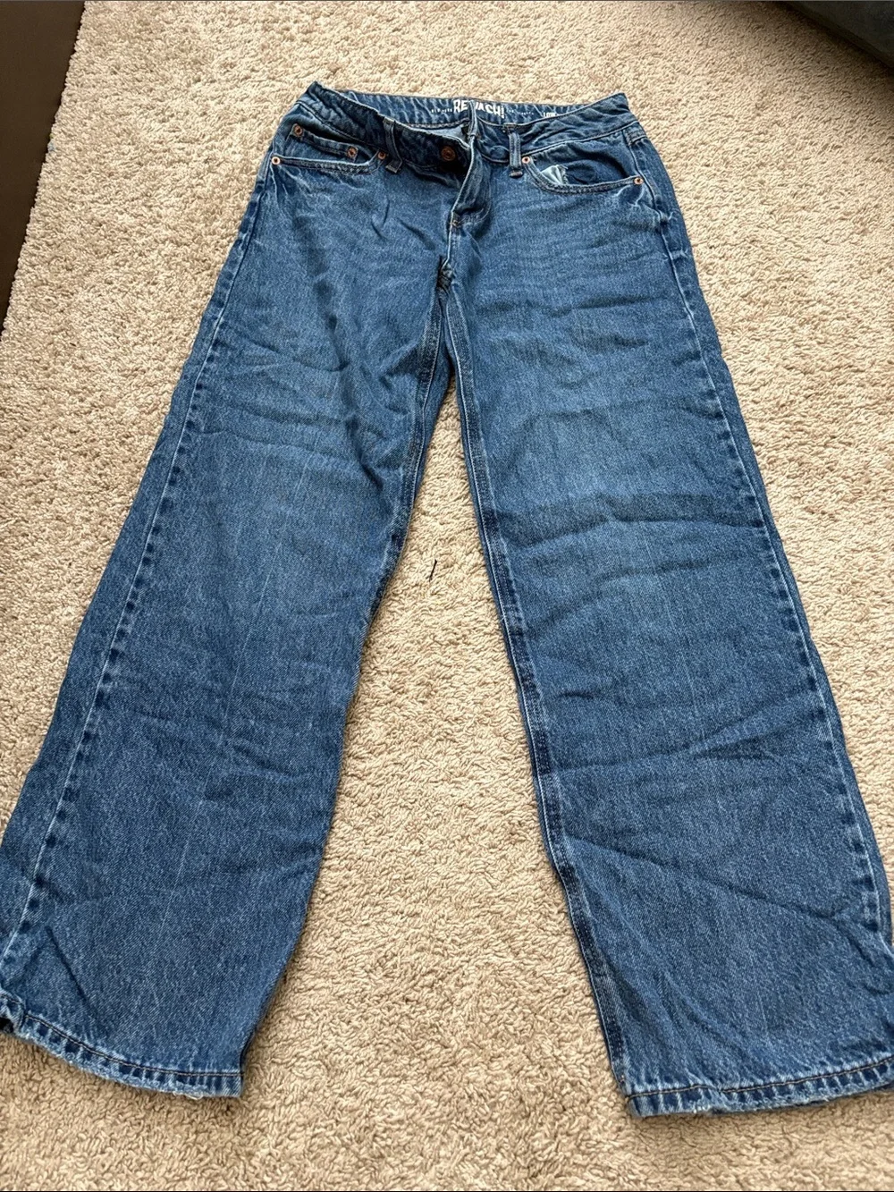 Rewash Light and Mid Blue Low Rise Jeans